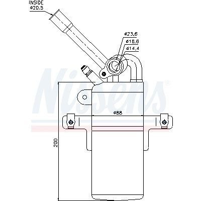 Filtro disidratatore, aria condizionata NISSENS 95213