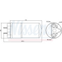 Filtro disidratatore, aria condizionata NISSENS 95462