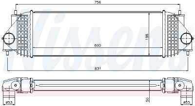 Intercooler NISSENS 96525
