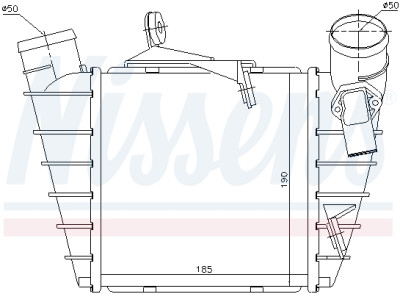 NISSENS 96770 Raffreddatore d'aria aspirata