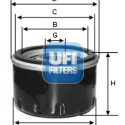Filtro olio UFI 23.127.00