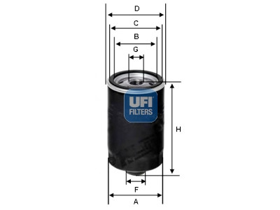 Filtro olio UFI 23.156.03