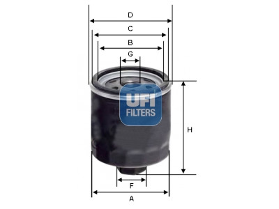 Filtro olio UFI 23.164.03