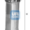 Filtro carburante UFI 24.001.00