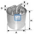 Filtro carburante UFI 24.002.00
