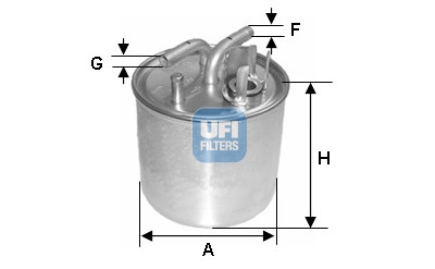 Filtro carburante UFI 24.002.00