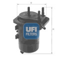 Filtro carburante UFI 24.014.00
