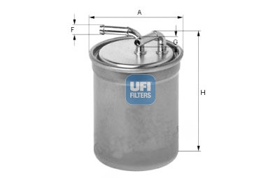 Filtro carburante UFI 24.016.00