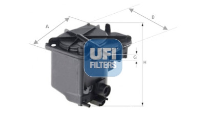 Filtro carburante UFI 24.027.00