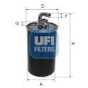 Filtro carburante UFI 24.030.00