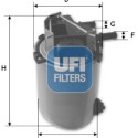 Filtro carburante UFI 24.061.01