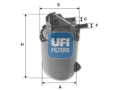 Filtro carburante UFI 24.095.00