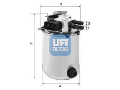 Filtro carburante UFI 24.095.01