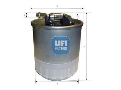 Filtro carburante UFI 24.107.00