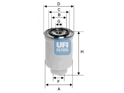 Filtro carburante UFI 24.119.00