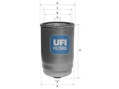 Filtro carburante UFI 24.123.00