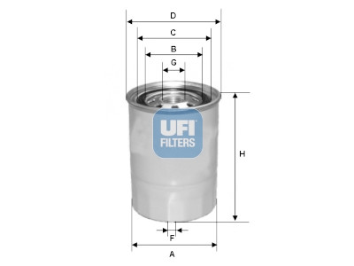 Filtro carburante UFI 24.368.00