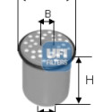 Filtro carburante UFI 24.389.00