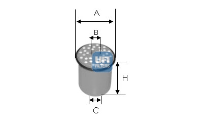 Filtro carburante UFI 24.389.00