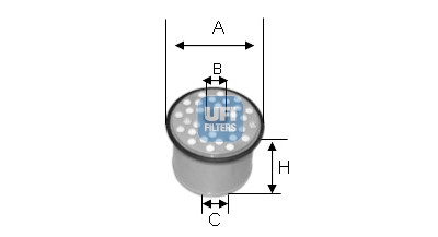 Filtro carburante UFI 24.390.00