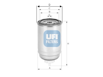 Filtro carburante UFI 24.399.00