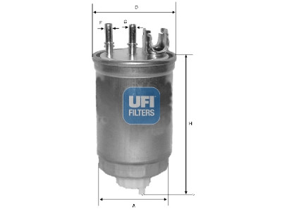 Filtro carburante UFI 24.412.00