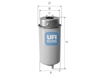 Filtro carburante UFI 24.432.00