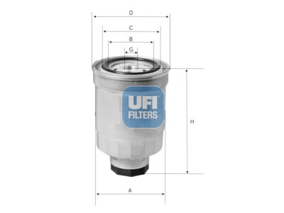 Filtro carburante UFI 24.446.01