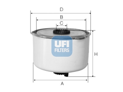Filtro carburante UFI 24.454.00