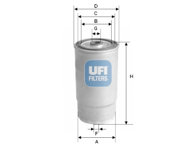 Filtro carburante UFI 24.460.00