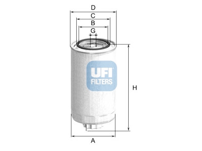 Filtro carburante UFI 24.999.01