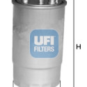 Filtro carburante UFI 24.ONE.02