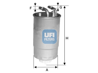 Filtro carburante UFI 24.ONE.02