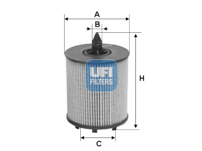 Filtro olio UFI 25.024.00
