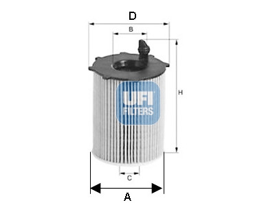 Filtro olio UFI 25.142.00
