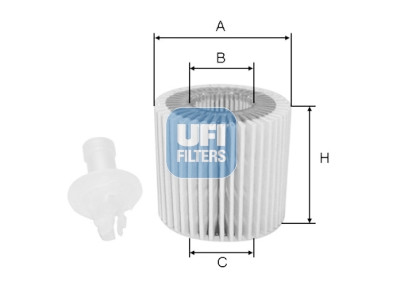 Filtro olio UFI 25.196.00