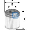 Filtro olio UFI 25.553.00