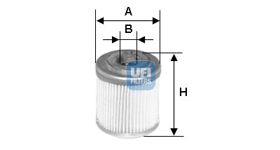 Filtro olio UFI 25.553.00
