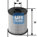 Filtro carburante UFI 26.006.00