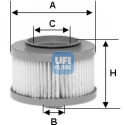 Filtro carburante UFI 26.013.00