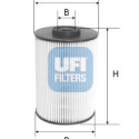 Filtro carburante UFI 26.037.00