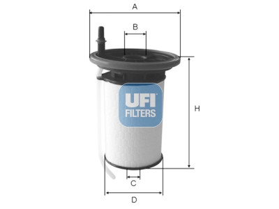Filtro carburante UFI 26.053.00