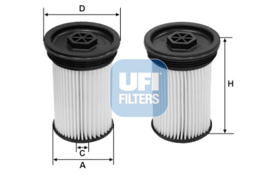 Filtro carburante UFI 26.071.00