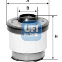 Filtro carburante UFI 26.102.00