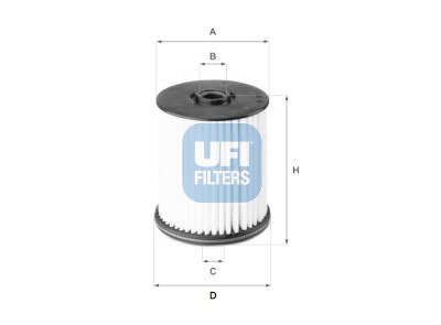 Filtro carburante UFI 26.122.00