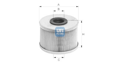 Filtro carburante UFI 26.686.00