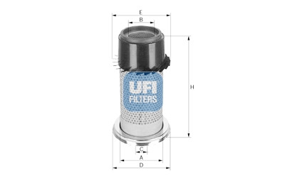Filtro aria UFI 27.147.00
