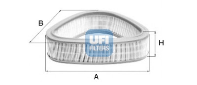 Filtro aria UFI 27.174.00