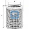 Filtro aria UFI 27.194.00