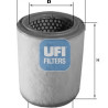 Filtro aria UFI 27.201.03
